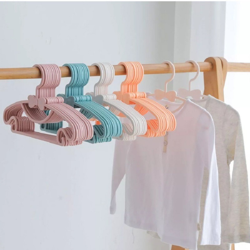 Perchas de plástico portátiles - Baby Clothing Hanging Rack reseña y precio